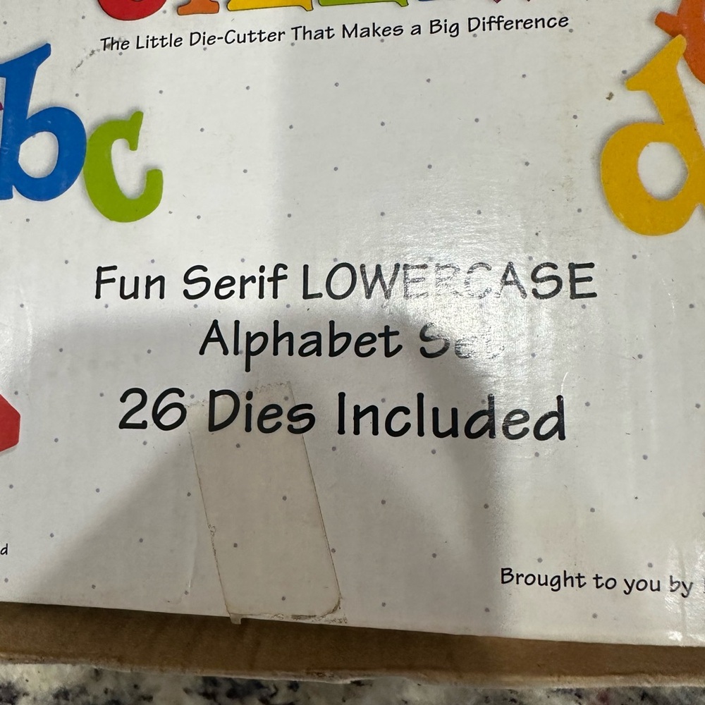 ✂️ Sizzix Fun Serif Lowercase Alphabet Die Set – 26 Dies - Picture 2 of 3